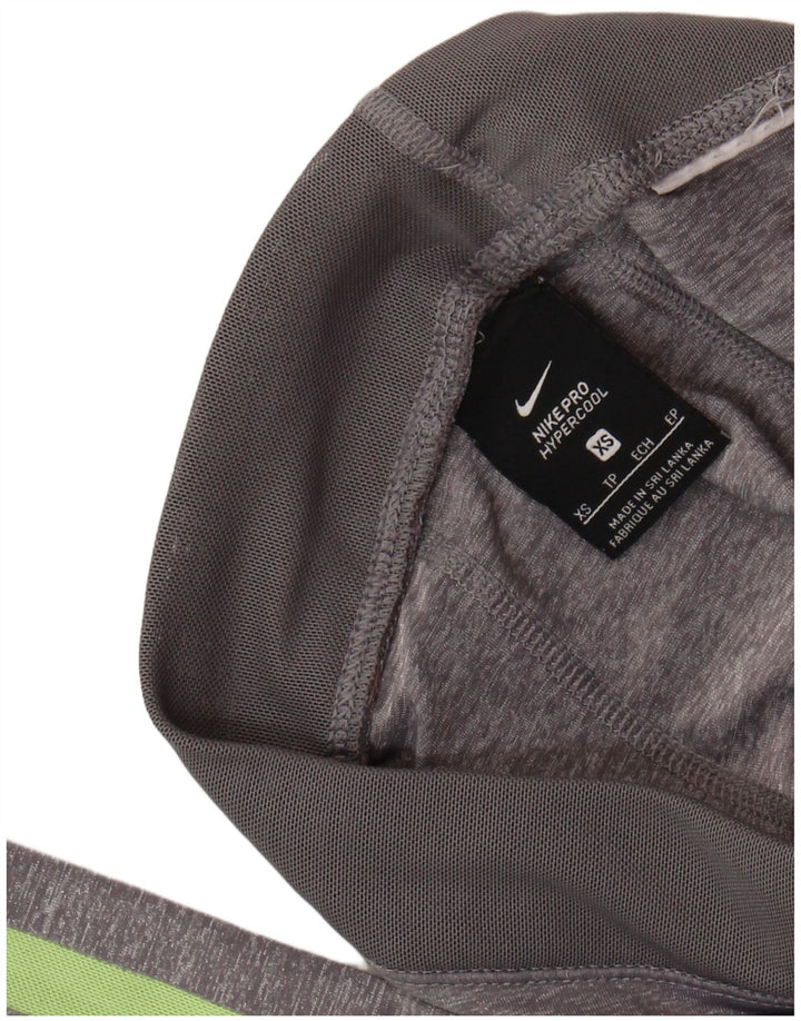 NIKE Legging graphique pour femme UK 6 XS Gris