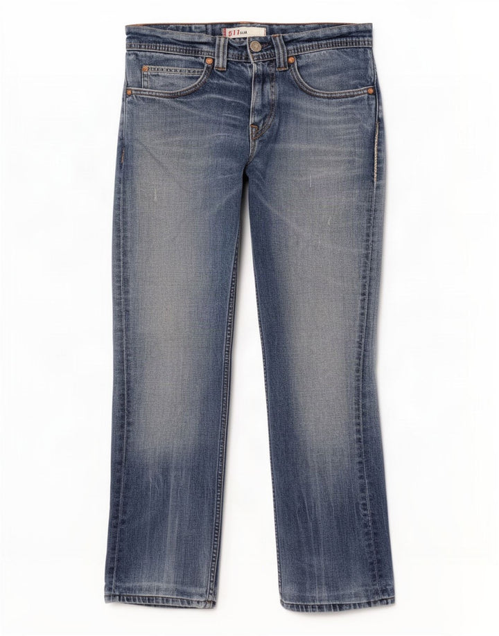 Levi's Jean Slim 511 Distressed Femme W30 L29 Bleu Coton