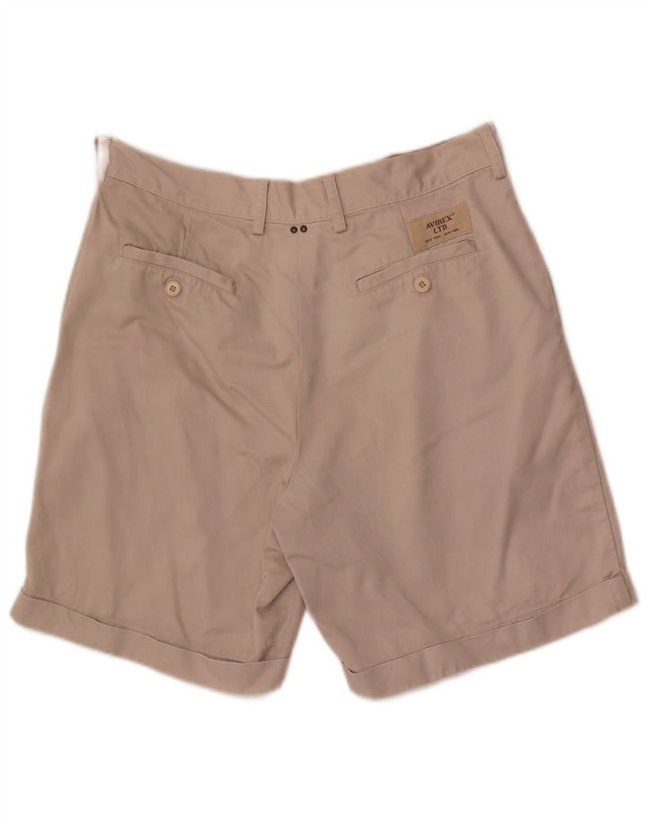 Avirex Short Chino Pegged Homme W32 Coton Beige Moyen
