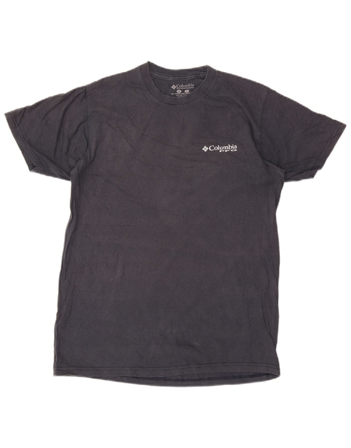 Columbia Tee-Shirt Graphique Homme Gris Moyen Coton