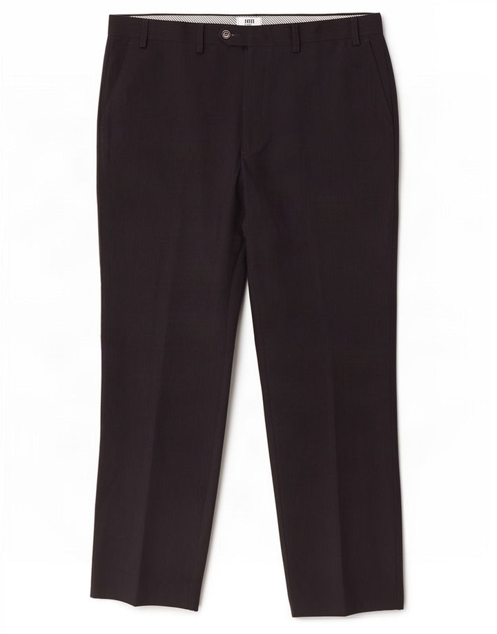 Marks & Spencer Pantalon de Costume Droit Homme W38 L33 Bleu Marine Polyester
