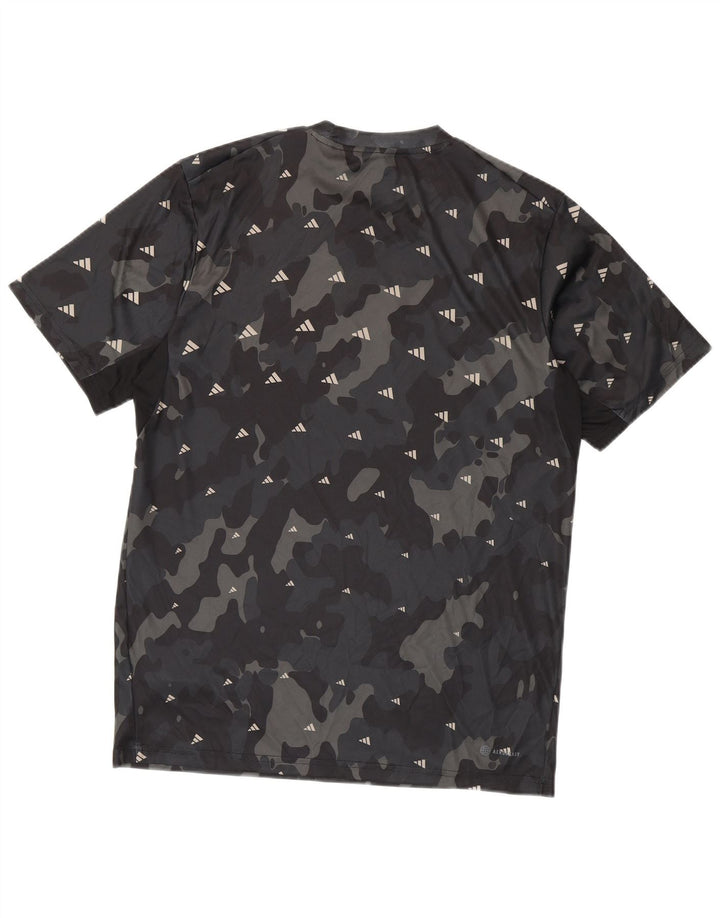 Adidas Homme Aeroready Graphic T-Shirt Haut Noir Camouflage Polyester