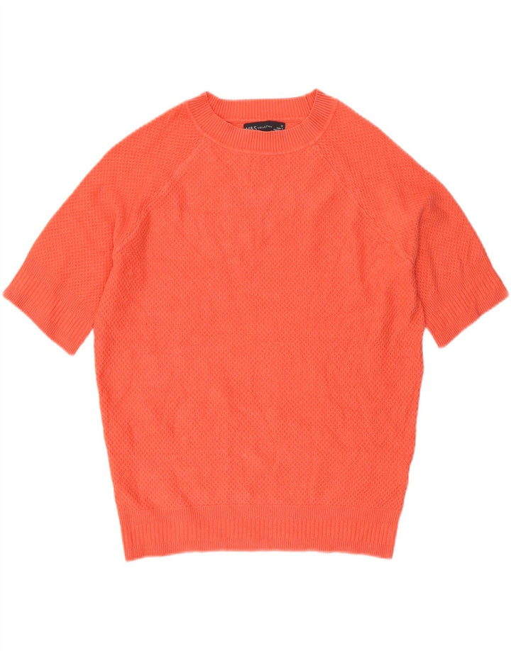 Marks & Spencer Pull ras du cou pour femme UK 12 Orange moyen