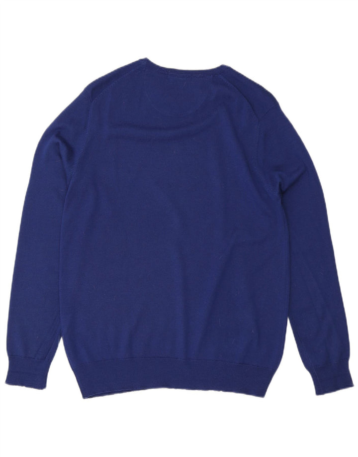 Carrera Pull Col Rond Homme Bleu Moyen Laine