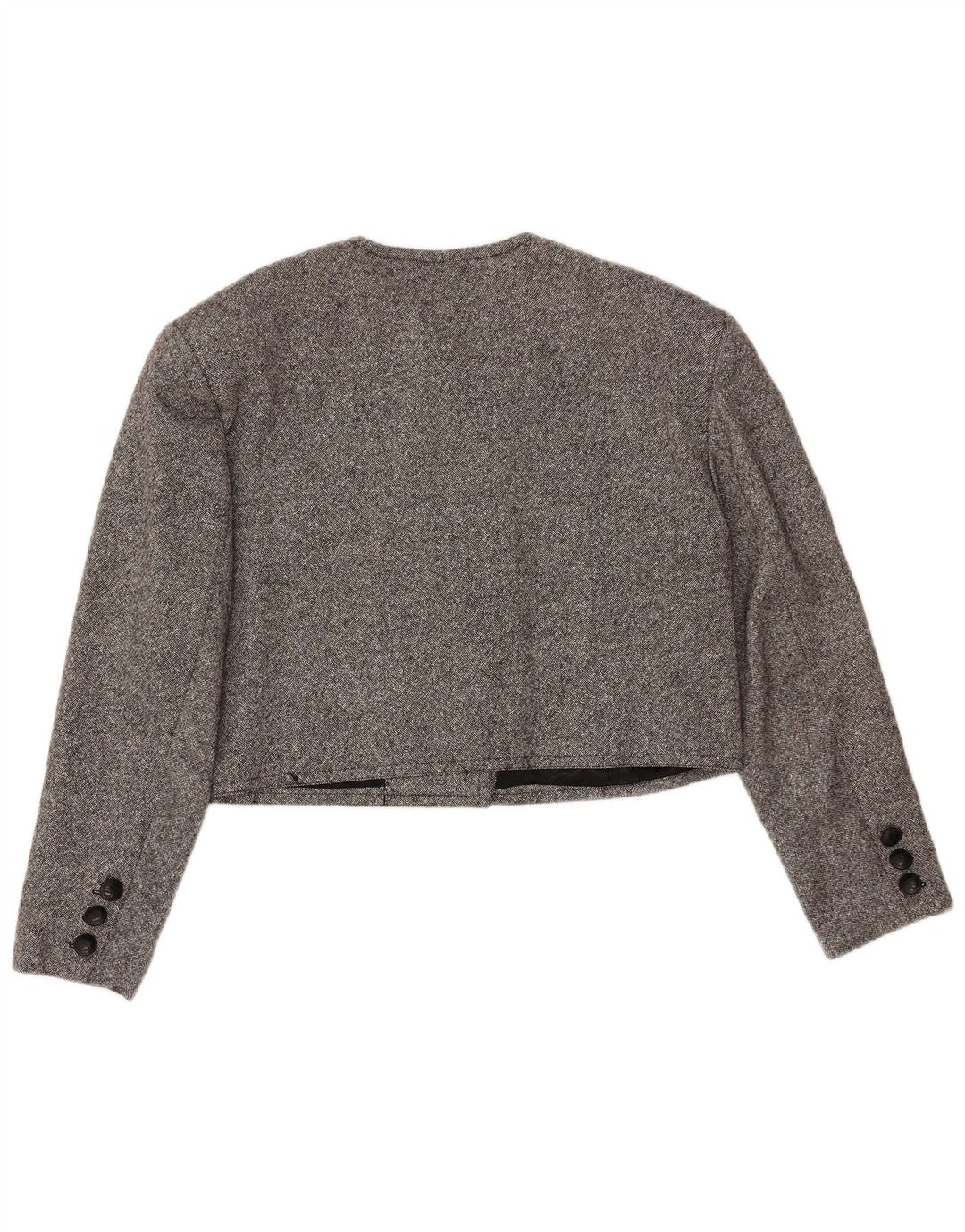 MONDI Veste Boléro Double Boutonnage Femme EU 42 Grande Laine Grise