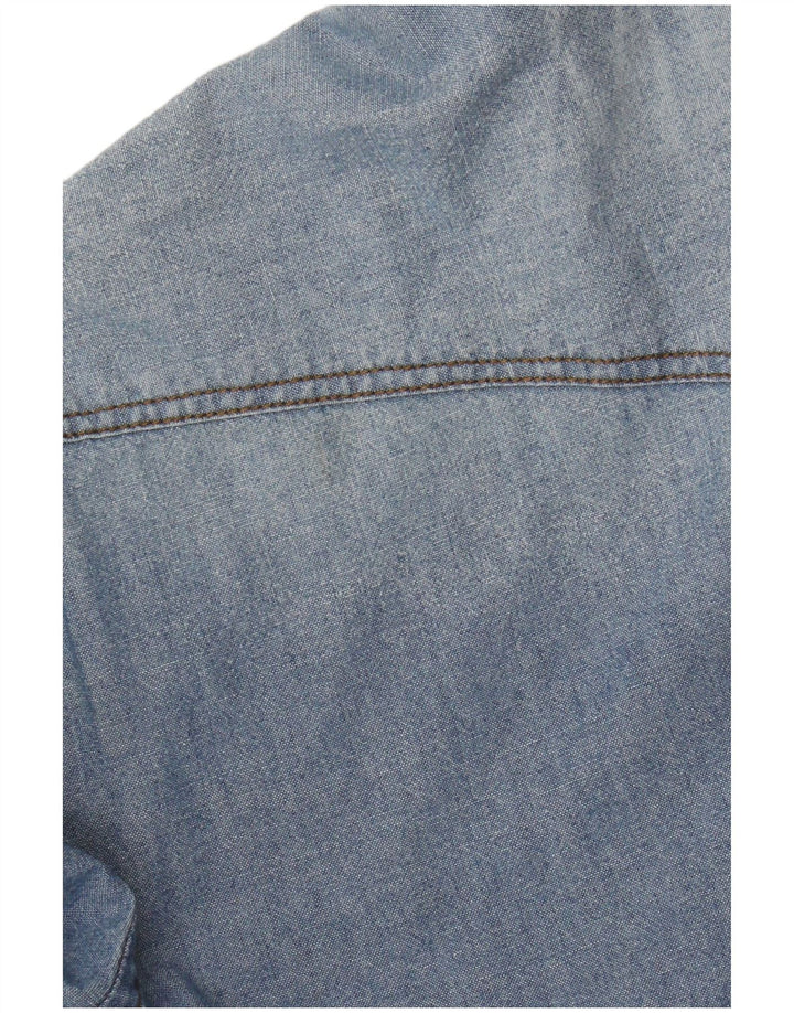 Zara Homme Chemise En Jean Slim Fit Grand Bleu Coton