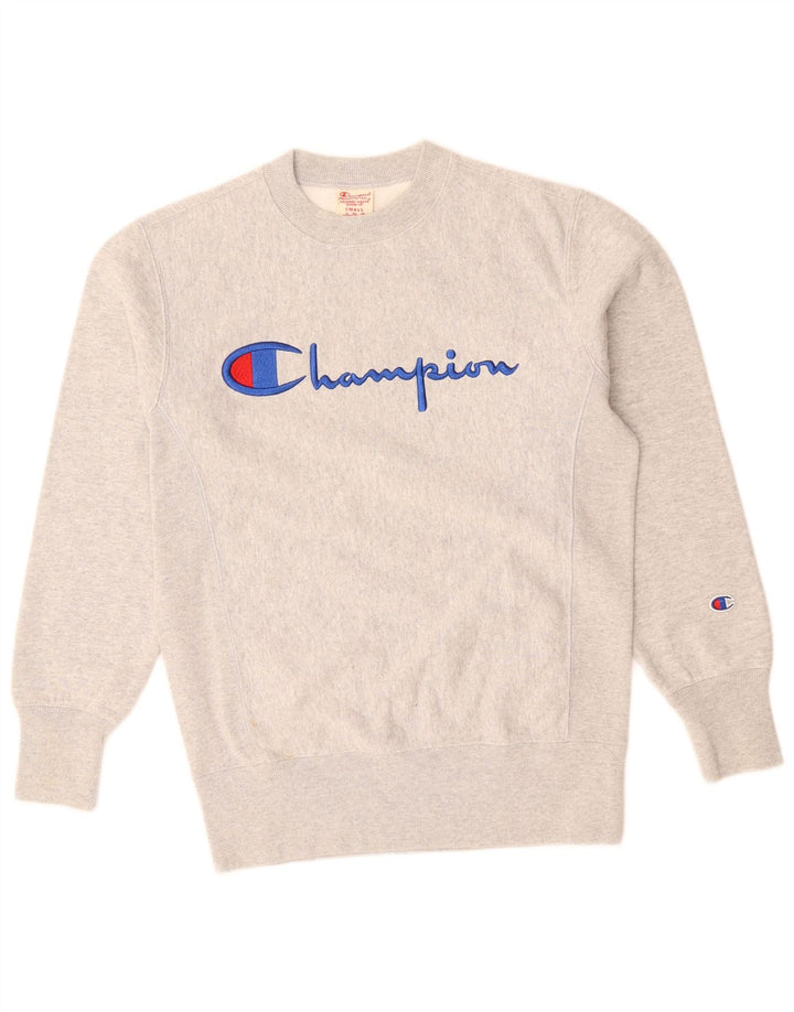 Champion Sweat-shirt graphique pour homme Petit coton moucheté gris