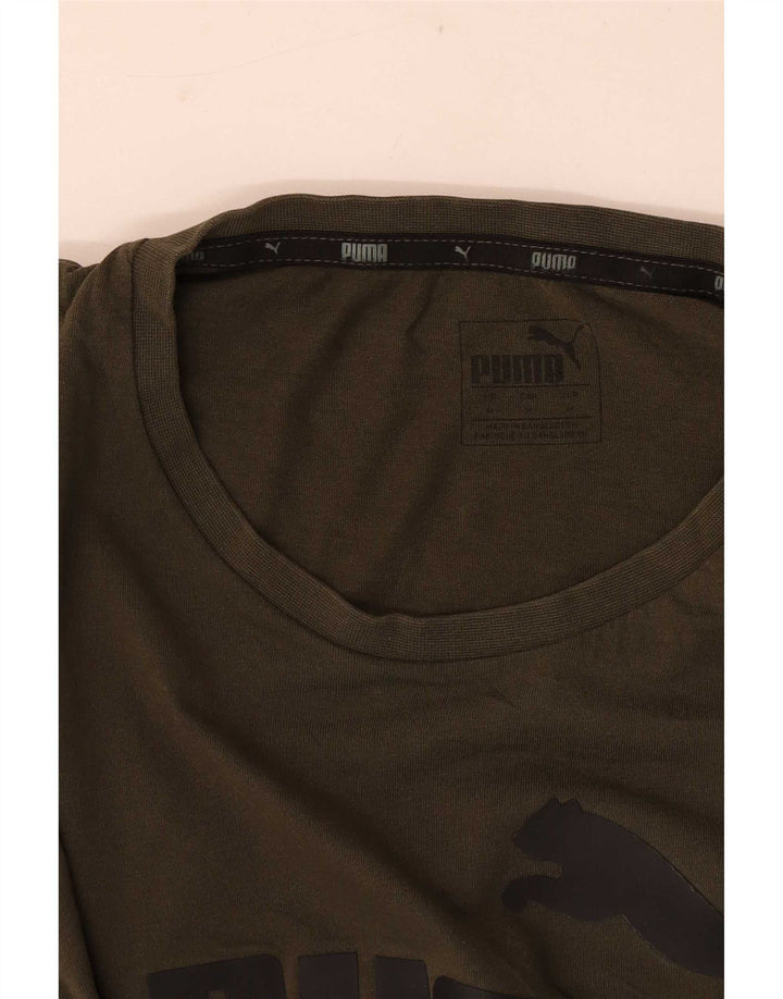 Puma Tee-Shirt Graphic Homme Kaki Moyen