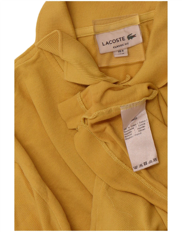 LACOSTE Polo coupe classique pour homme taille 4 coton jaune moyen