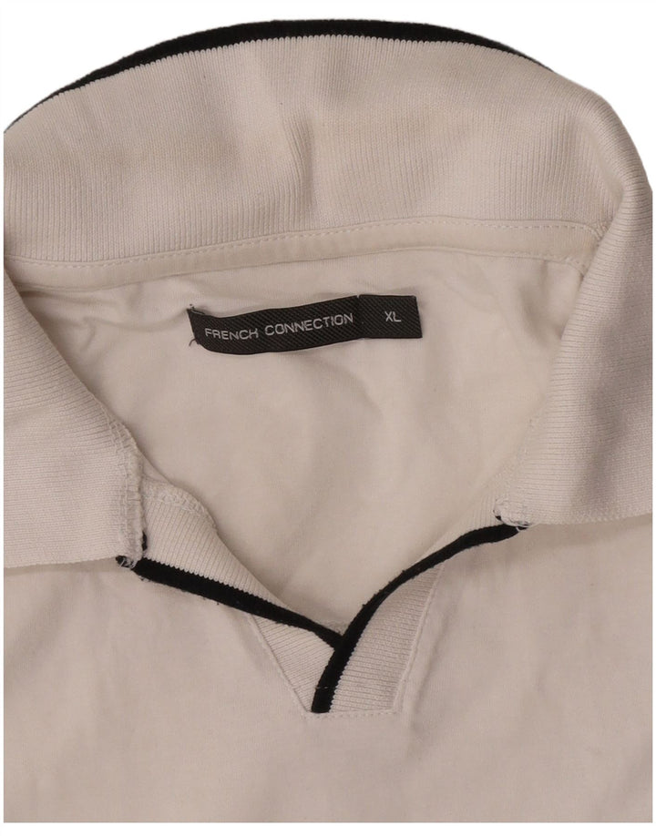 French Connection Polo Homme XL Blanc
