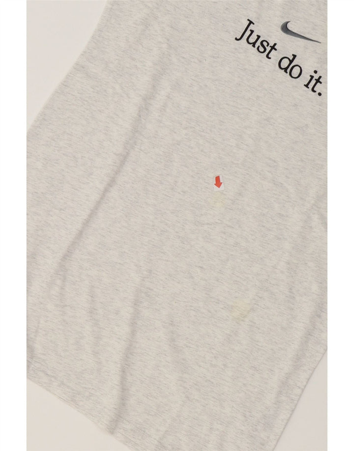 NIKE Mens Athletic Cut Graphic T-Shirt Top Small Grey Cotton Vintage Nike and Second-Hand Nike from Messina Hembry 