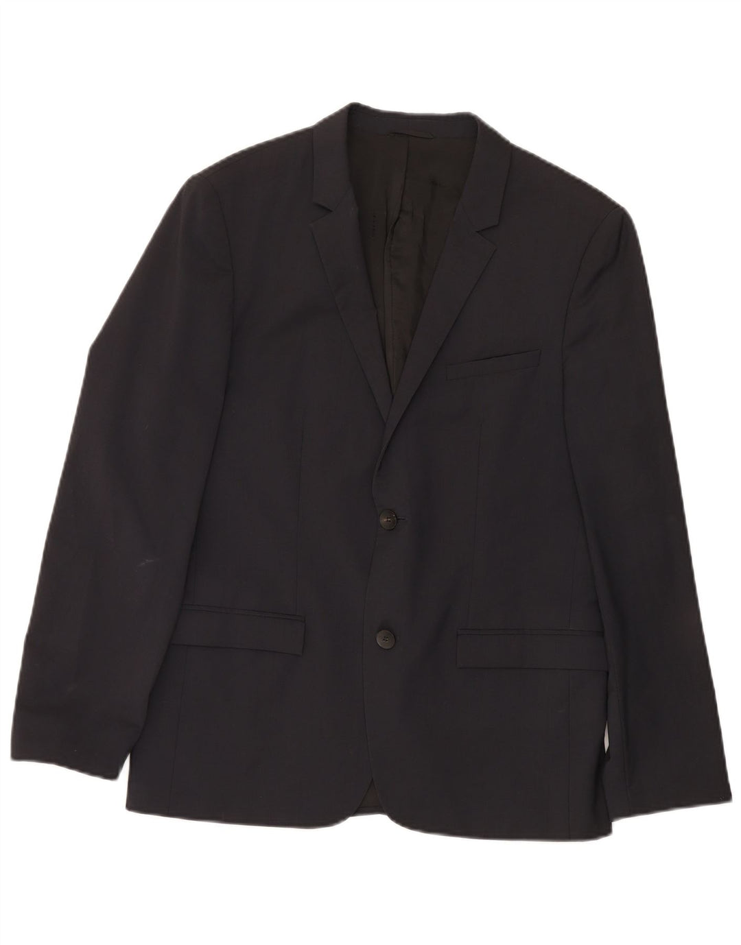 Calvin Klein Costume 2 pièces pour homme à 2 boutons IT 50 Large W34 L33 Laine noire