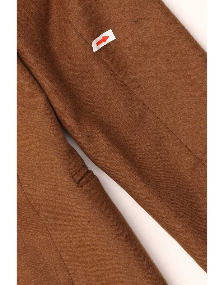 Superior Veste Blazer 3 Boutons Femme IT 42 Viscose Marron Moyen