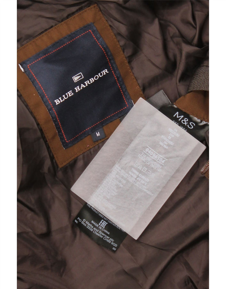 Marks & Spencer Veste matelassée à capuche Blue Harbor pour homme UK 38 Marron moyen