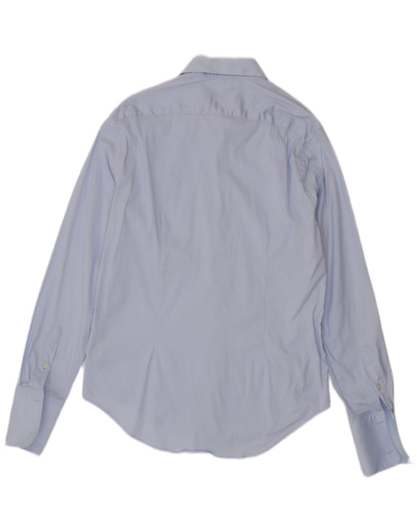 Zara Homme Chemise Slim Fit Formelle XL Bleu Coton
