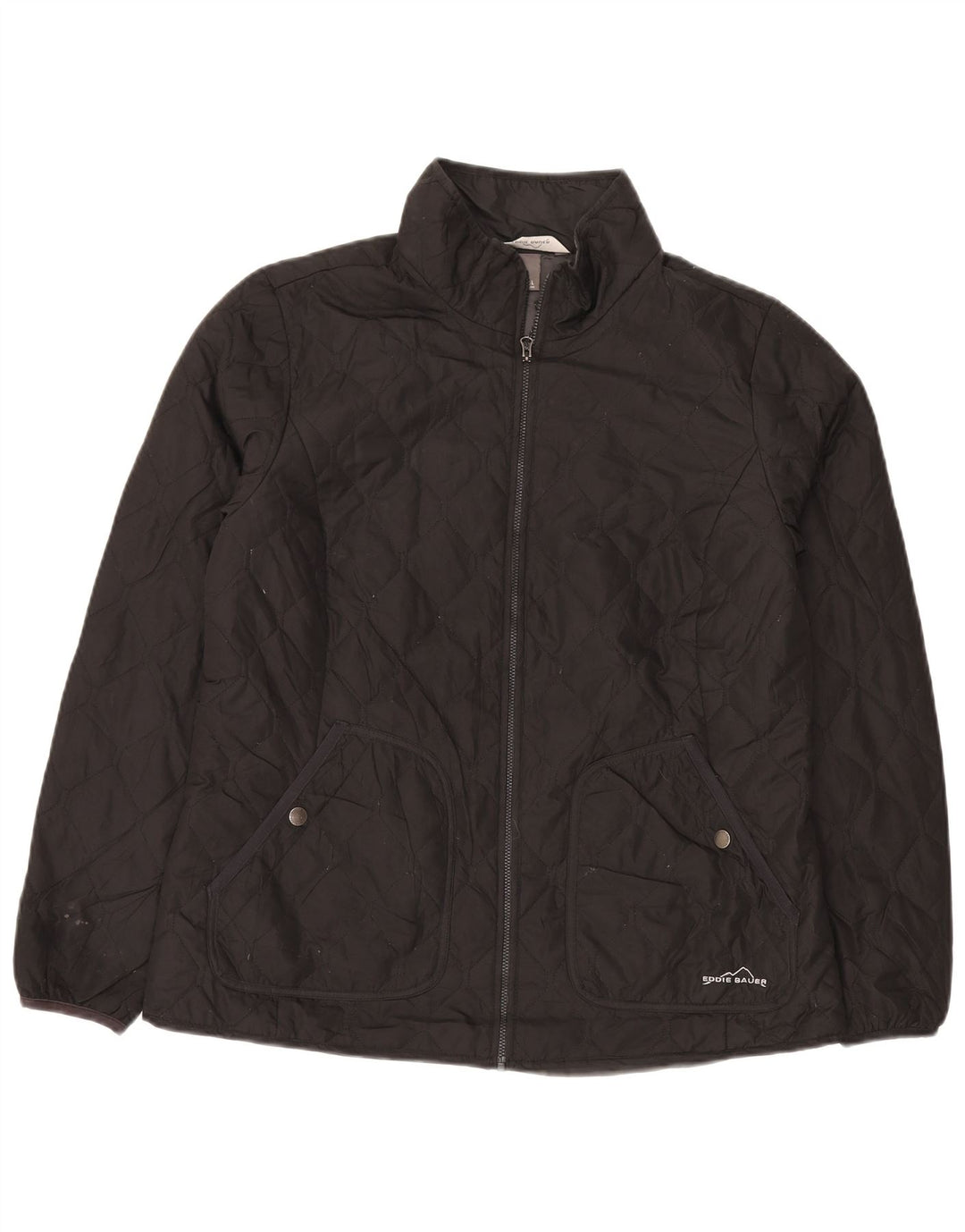 Eddie Bauer Veste matelassée pour femme UK 16 Large Noir Polyester