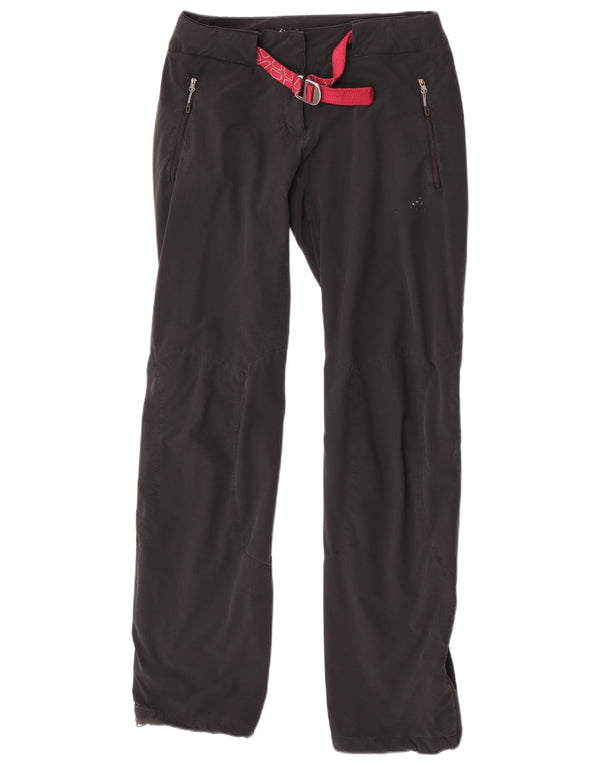 Adidas Pantalon coupe-vent droit pour femme UK 12 Medium W30 L34 Noir
