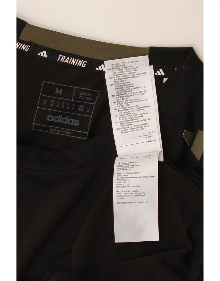 ADIDAS T-Shirt Aeroready Slim Fit Homme Noir Moyen Polyester