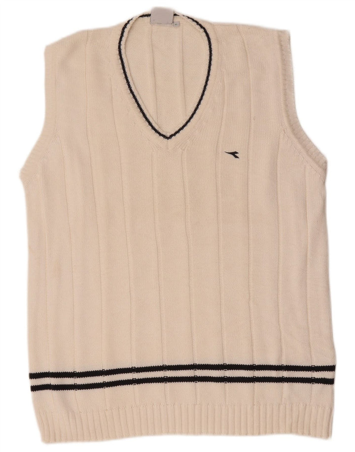 Diadora Débardeur Gilet XL Blanc Coton Homme