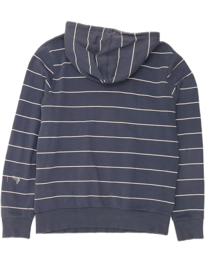 Puma Pull à capuche pour homme Large Bleu marine rayé