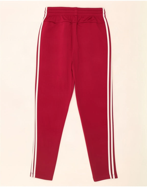 Adidas Pantalon de survêtement pour femme UK 8/10 Petit Rouge Polyester