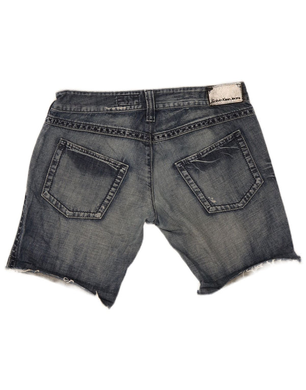 Calvin Klein Short en Jean W30 Femme Bleu Moyen en Coton