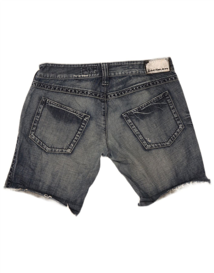 Calvin Klein Short en Jean W30 Femme Bleu Moyen en Coton