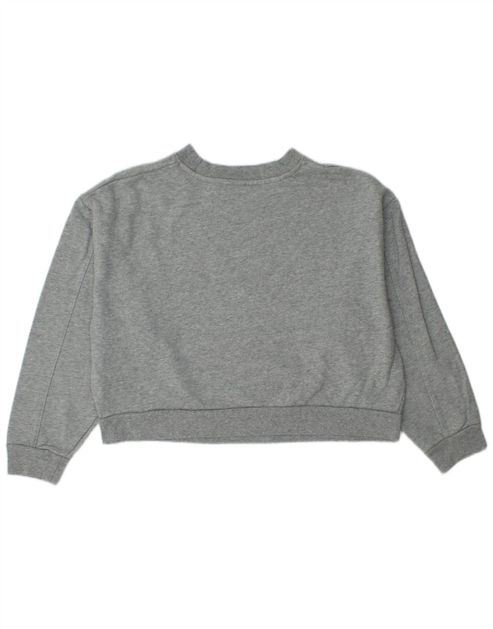 Levi's Sweat-shirt court surdimensionné pour femme UK 10 Petit Gris