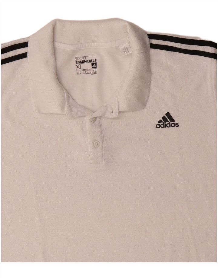 Adidas Homme Climalite Polo XL Blanc Polyester