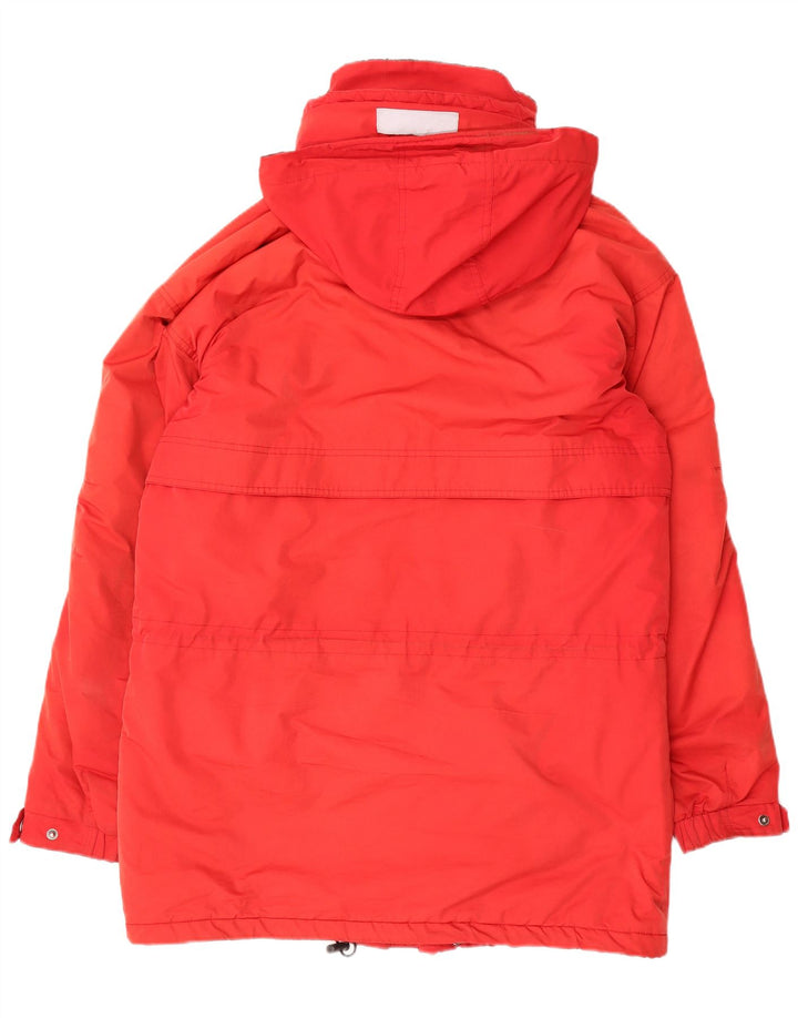 L.L.Bean Veste de ski à capuche haute pour homme UK 38 Rouge moyen Polyester