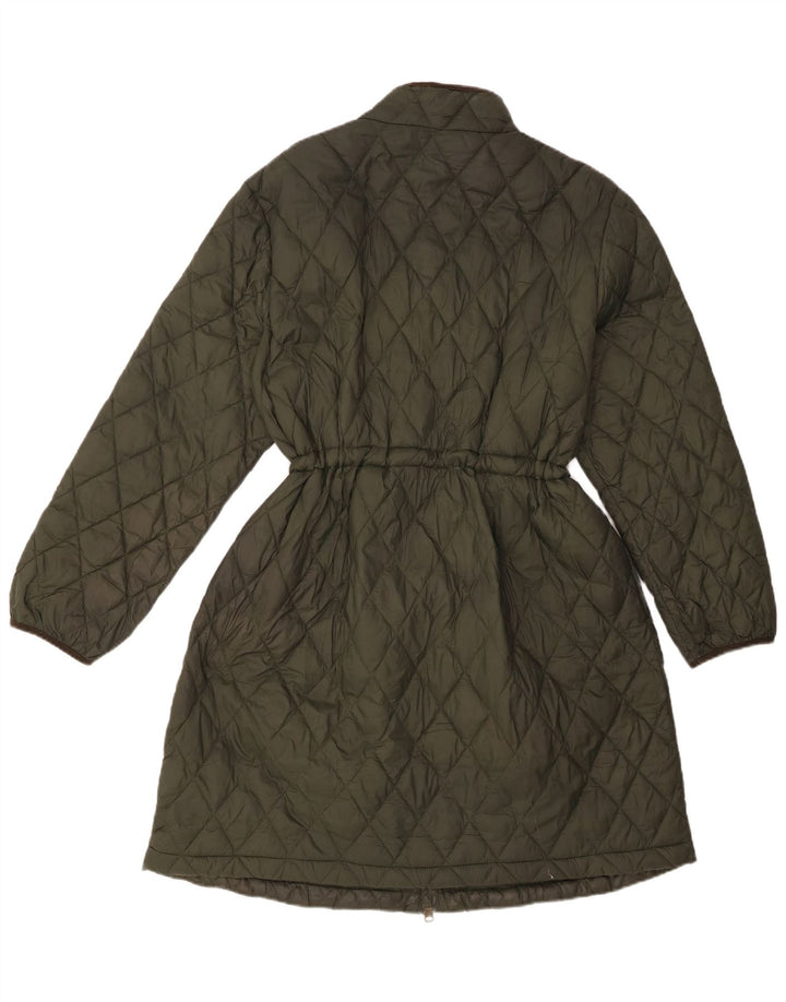 Marks & Spencer Manteau matelassé matelassé pour femme UK 18 XL Kaki Polyamide