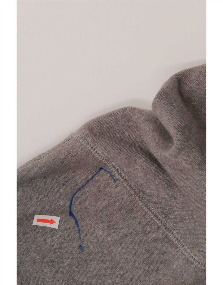 Hackett Pull à capuche zippé pour homme en coton gris moyen