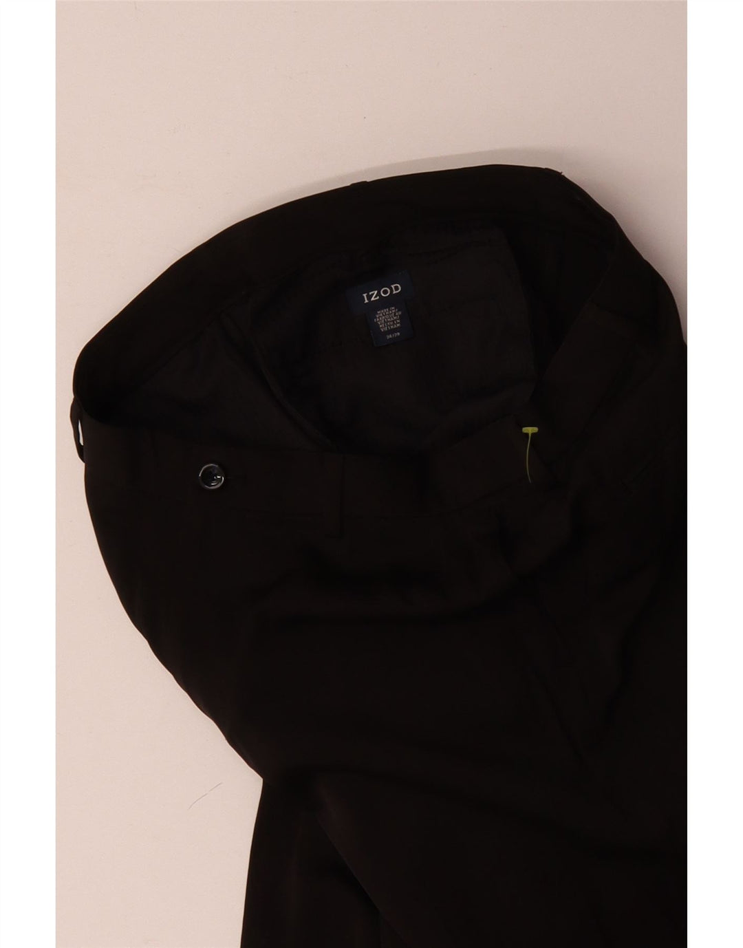 Izod Pantalon Chino Droit Homme W34 L29 Noir Polyester