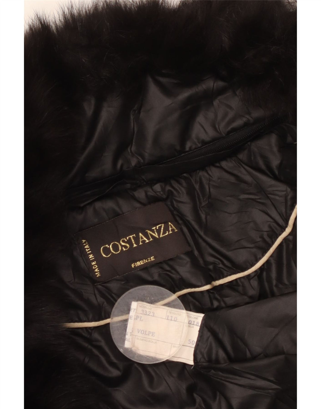 VINTAGE Veste matelassée Femme IT 50 XL Noir Viscose