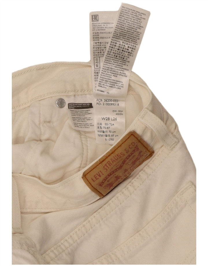 Levi's Jean Fuselé Femme W28 L26 Coton Blanc