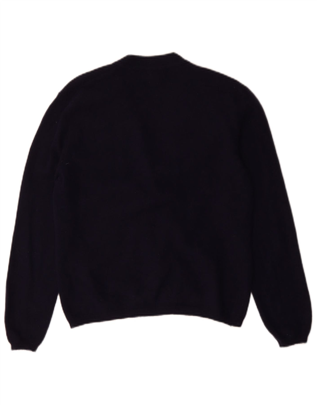Zara Womens Cardigan Sweater UK 14 Large Bleu Marine Laine