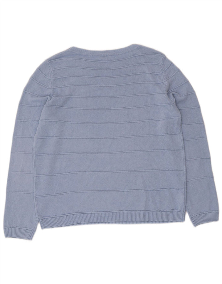 Marks & Spencer Pull classique à col bateau pour femme Bleu moyen UK 12