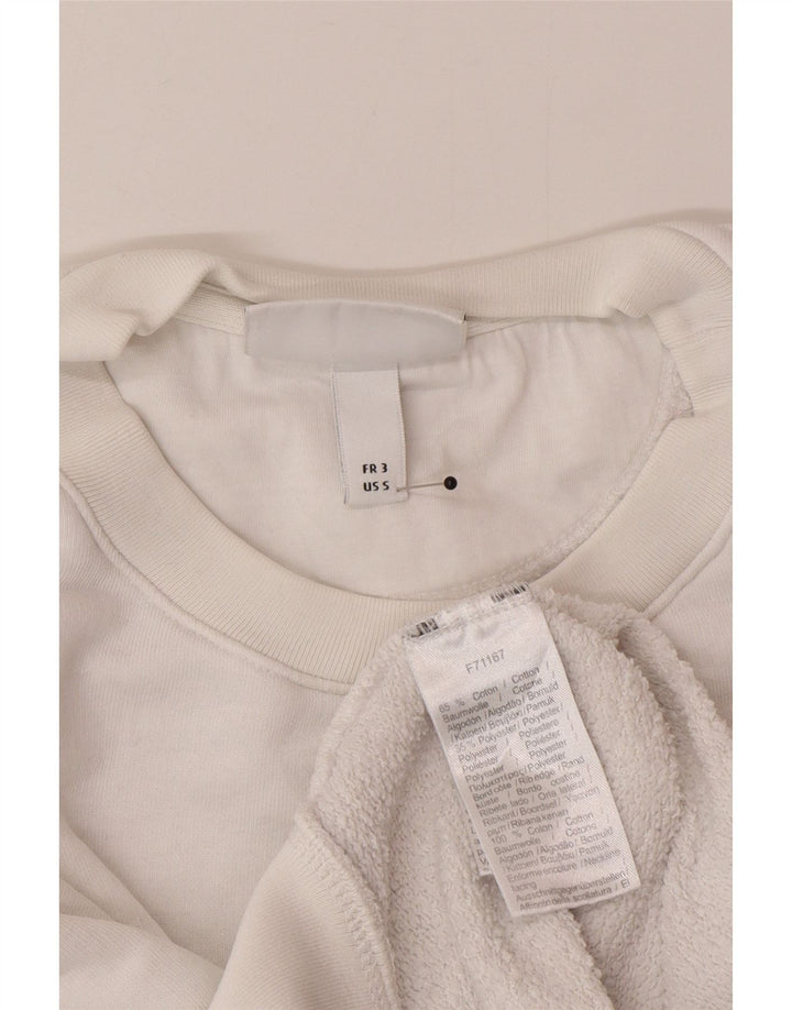 Lacoste Mens Graphic Sweatshirt Jumper Taille 3 Petit Coton Blanc