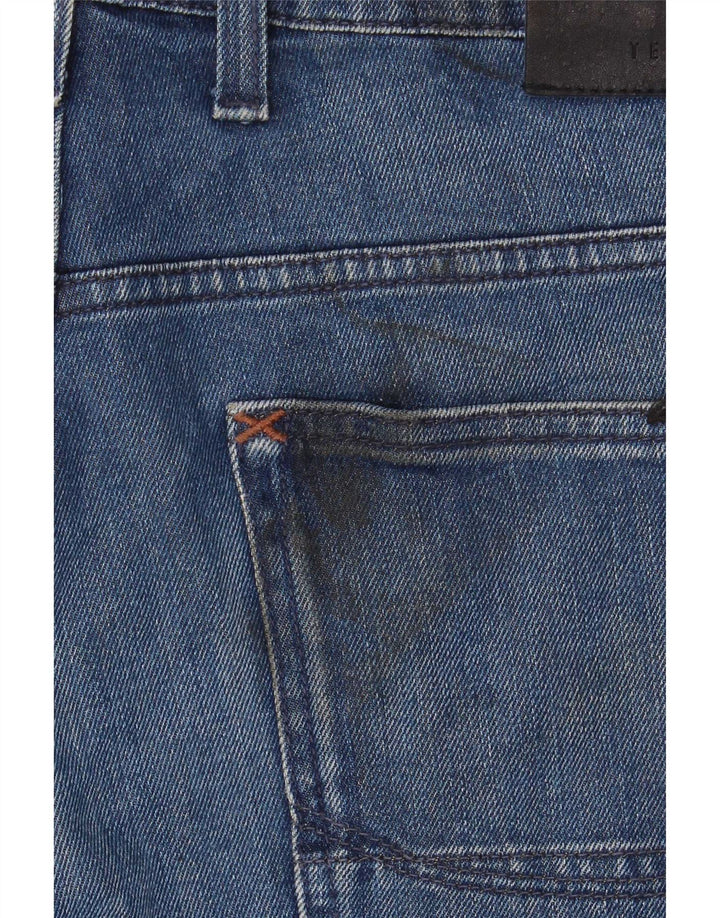 Ted Baker Jean Droit Homme W36 L34 Bleu Coton