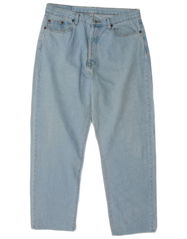 SCHOTT Jean Fuselé Homme W34 L30 Bleu
