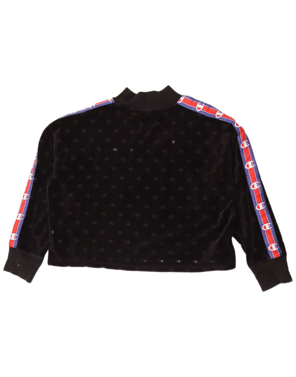 Champion Sweat-shirt graphique pour femme UK 14 Medium Black Colourblock