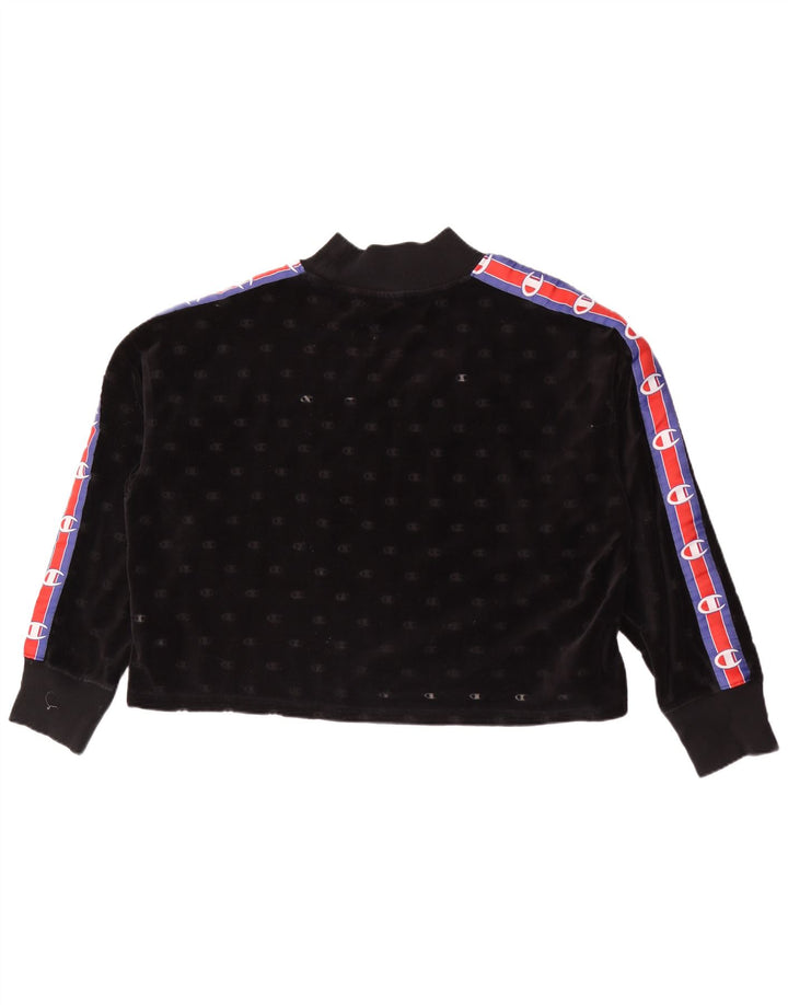 Champion Sweat-shirt graphique pour femme UK 14 Medium Black Colourblock