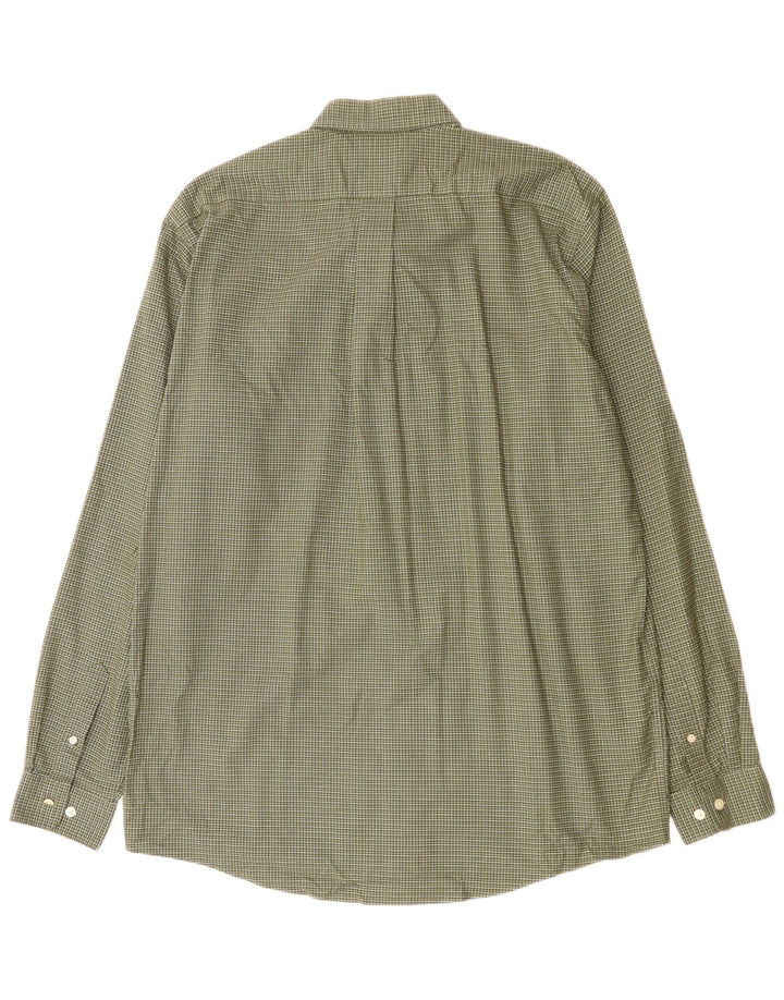 EDDIE BAUER Chemise coupe décontractée pour homme en coton à carreaux verts