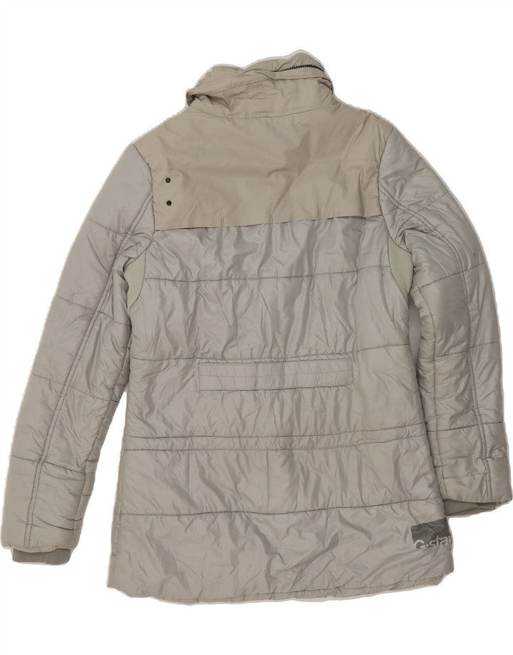 G-STAR Womens 3301 Padded Jacket UK 16 Large Grey Colourblock Polyester Vintage G-Star and Second-Hand G-Star from Messina Hembry 