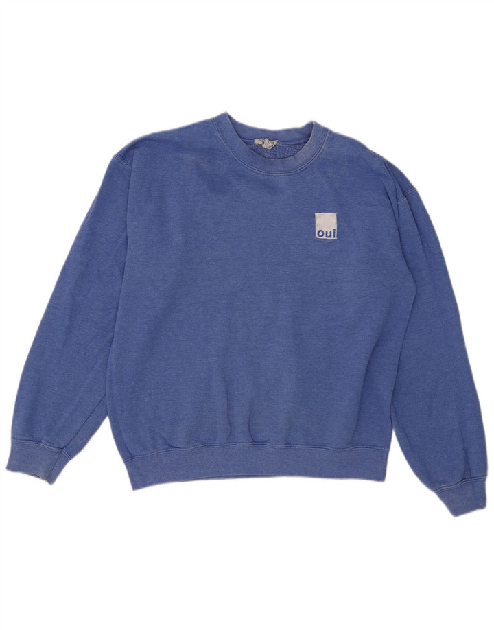 Topshop Sweat-shirt pour femme UK 12 Bleu moyen