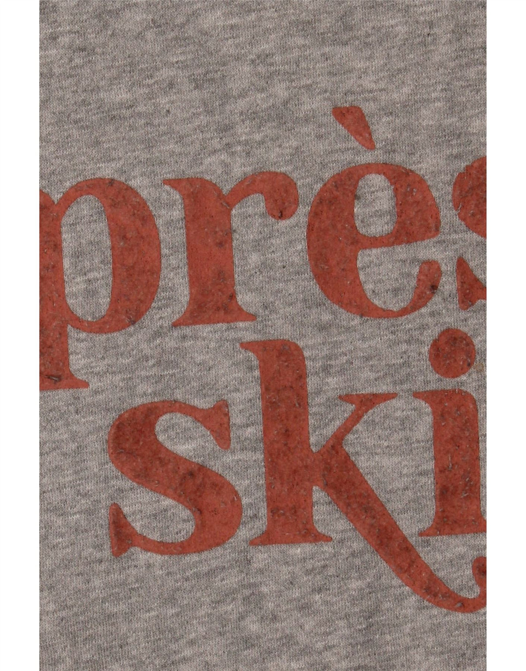 Fat Face Sweat-shirt graphique pour femme UK 14 Gris moyen Coton