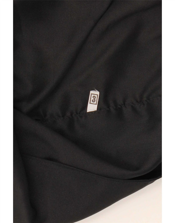 gilet femme vintage UK 14 Moyen Noir Géométrique