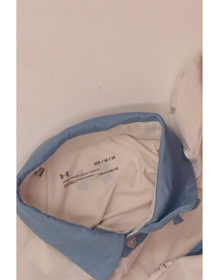 Under Armour Polo Homme Blanc Moyen Colourblock