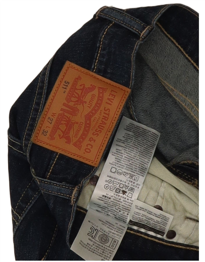 Levi's Jean Slim 511 Femme W27 L32 Bleu Marine Coton