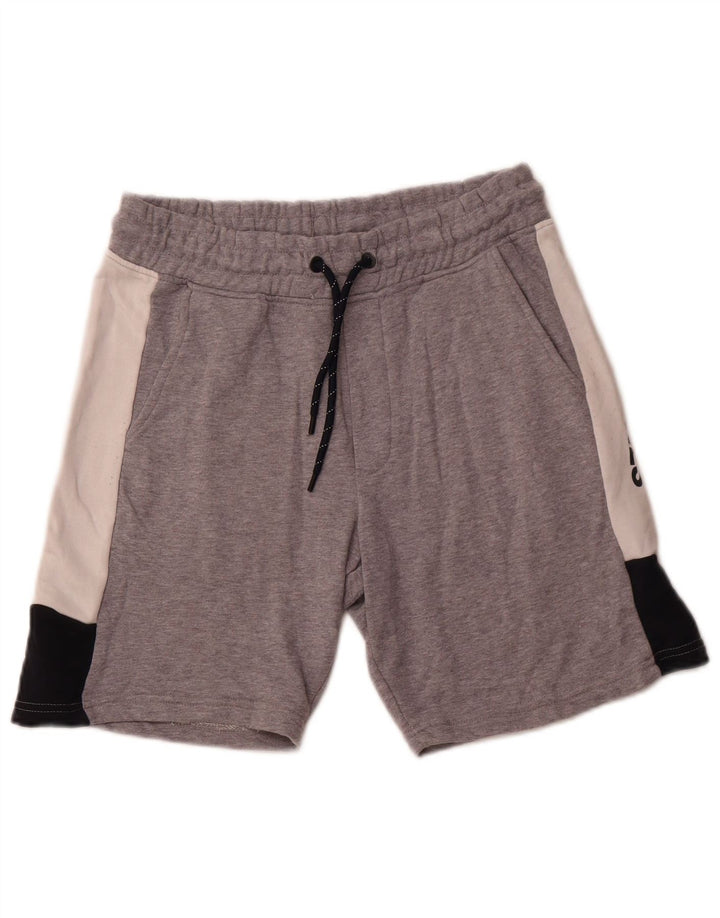 JACK & JONES Short de Sport Graphique Homme Petit Gris Coton Colorblock